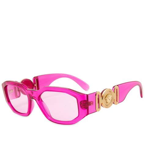 versace sunglasses women pink|pink gold Versace sunglasses.